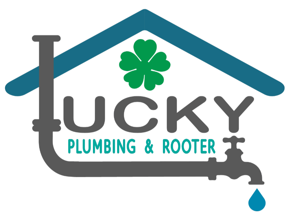 lucky plumber and rooter logo