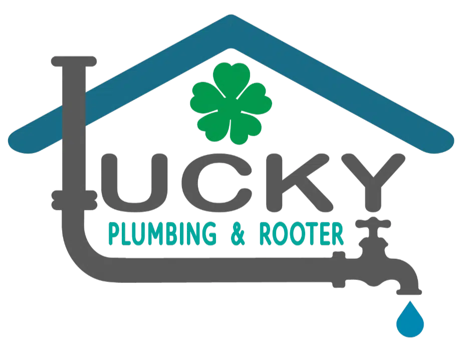 lucky plumber and rooter logo