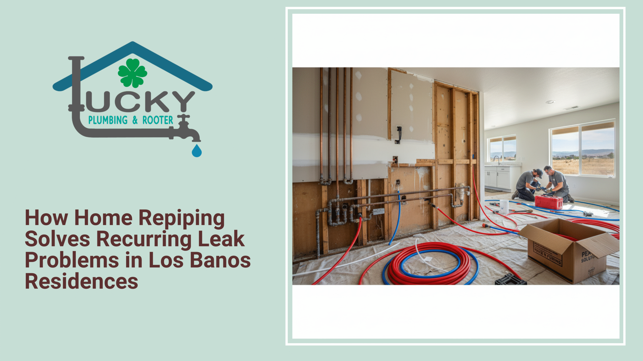 How Home Repiping Solves Recurring Leak Problems in Los Banos Residences