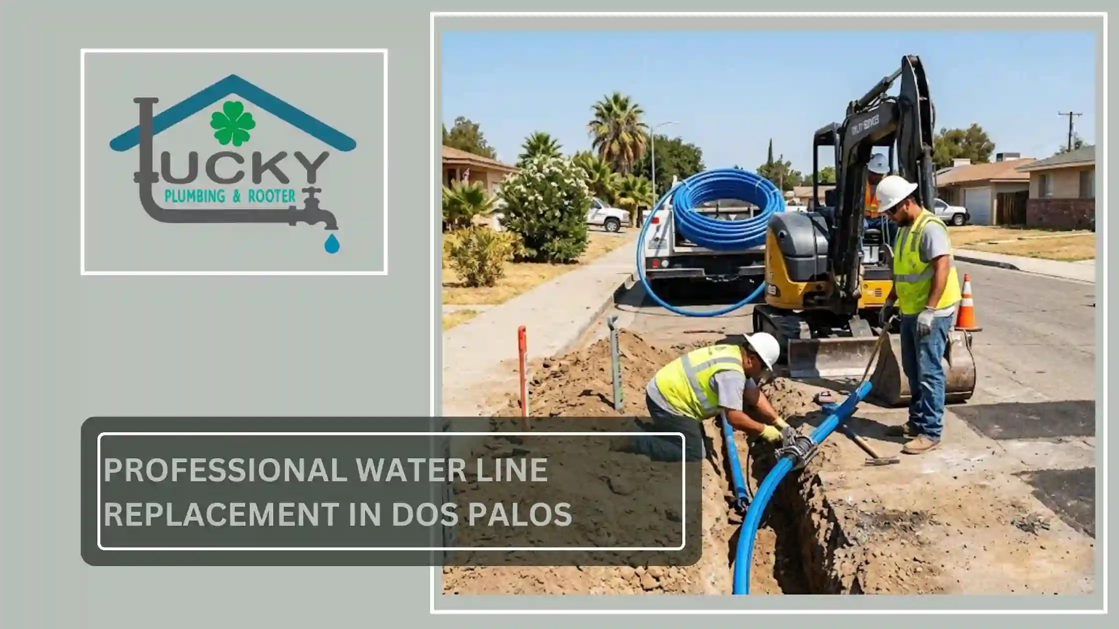 Professional Water Line Replacement in Dos Palos