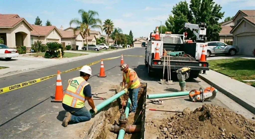 Expert sewer line repair service in Los Banos California