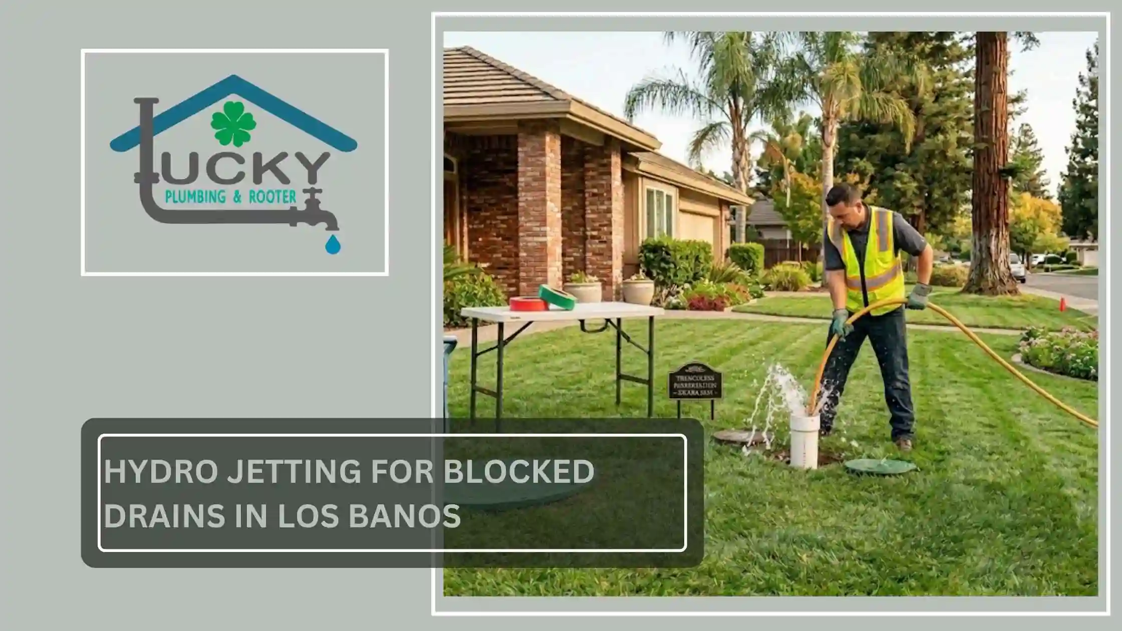 Hydro Jetting for Blocked Drains in Los Banos