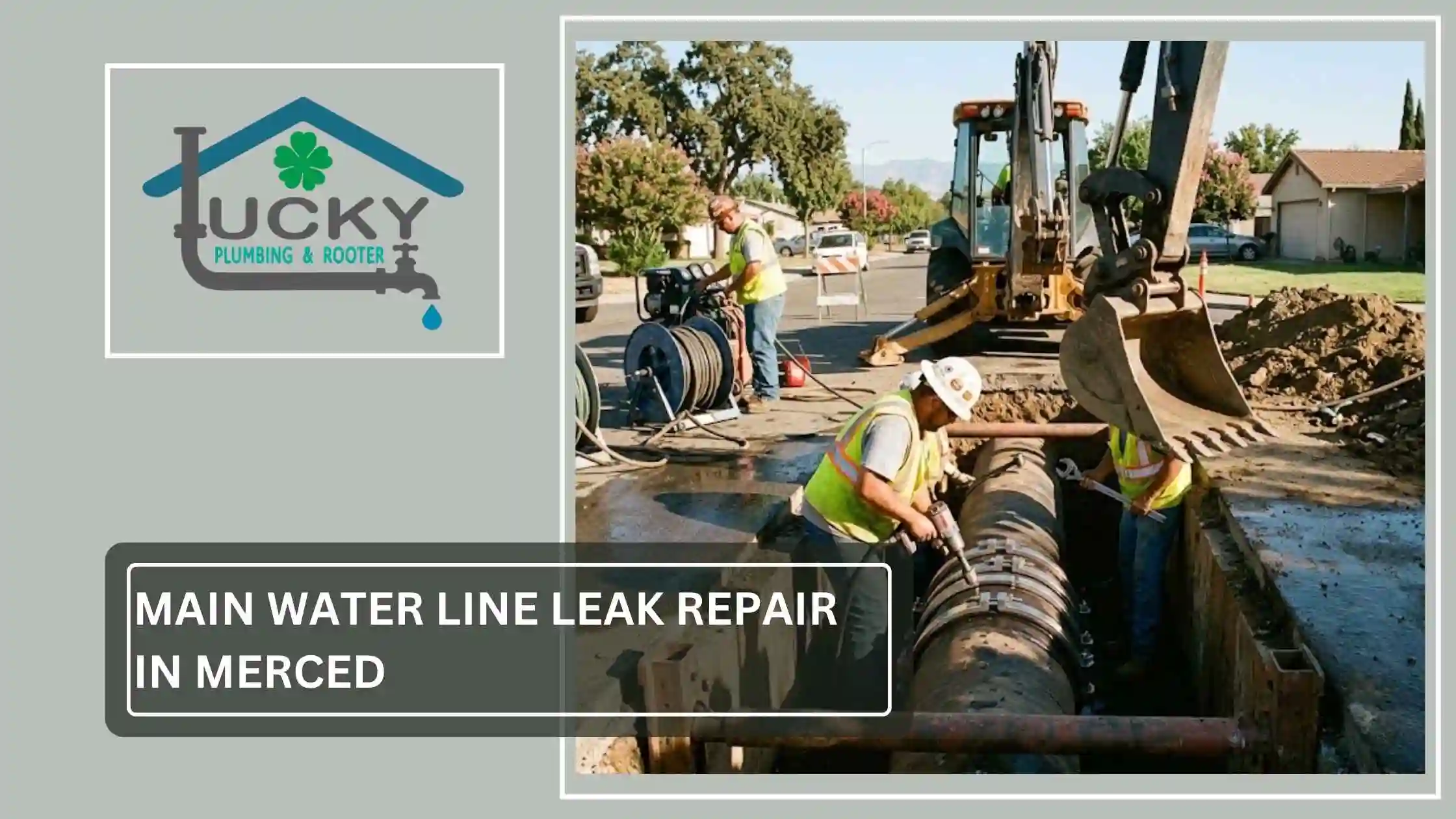 Main Water Line Leak Repair in Merced