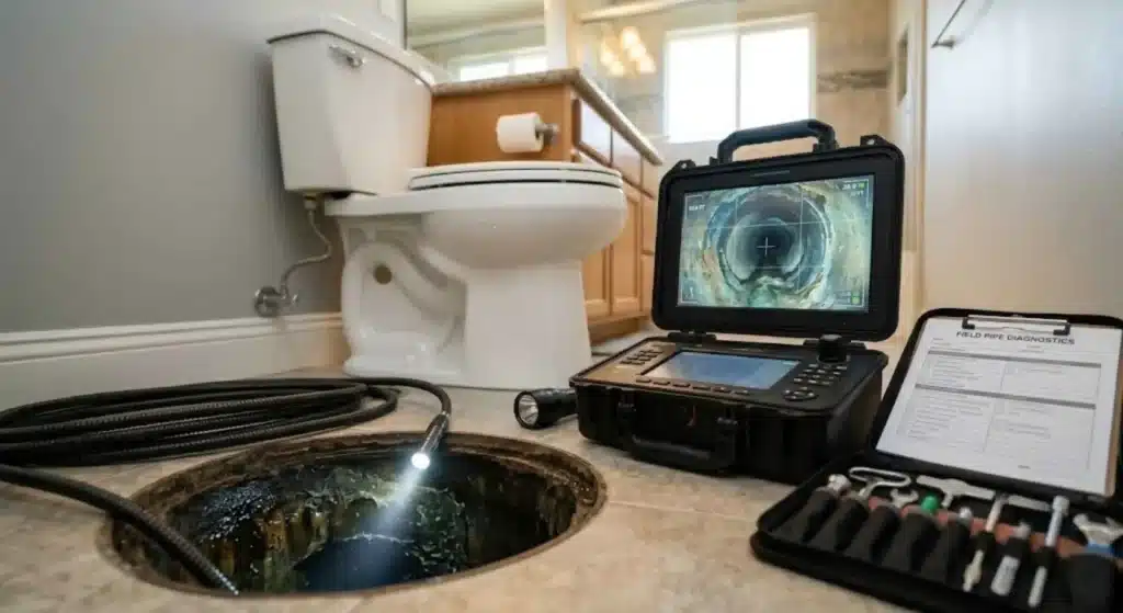 Professional sewer camera inspection for Turlock homes