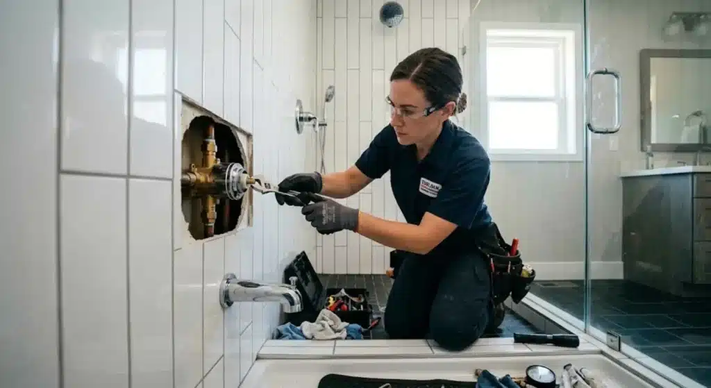 Professional shower valve repair in Turlock