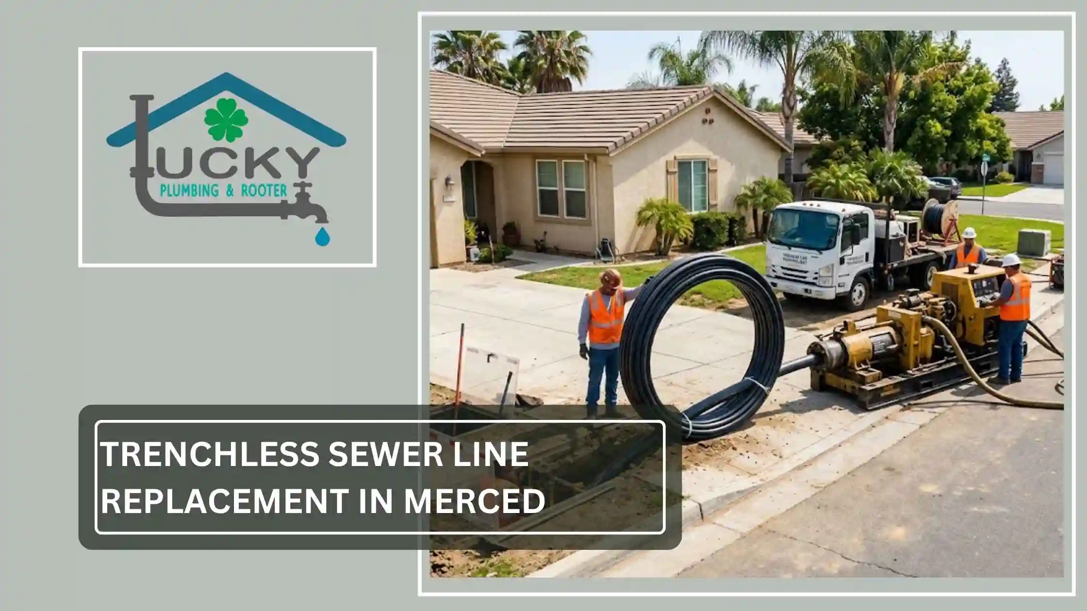 Trenchless Sewer Line Replacement in Merced